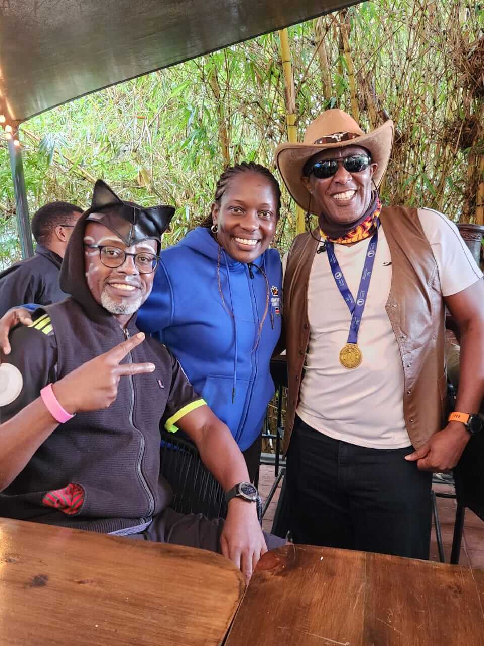 Urban Swaras members at race start line